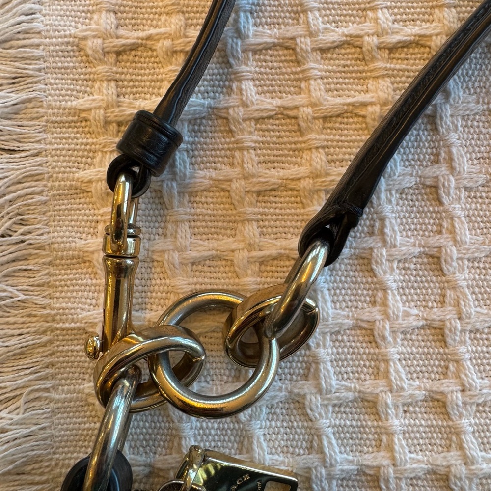 Coach Black Leather Shoulder Bag - Picture 10 of 16